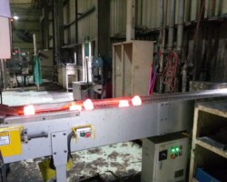high temperature forged parts mesh belt conveyor line scaled high temperature forged parts mesh belt conveyor line scaled