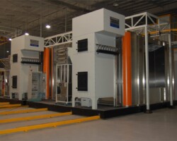 Hardware Coating Line Mobile Powder Spray Booth