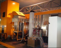 Hardware Coating Line Small Cyclone Powder Spraying System